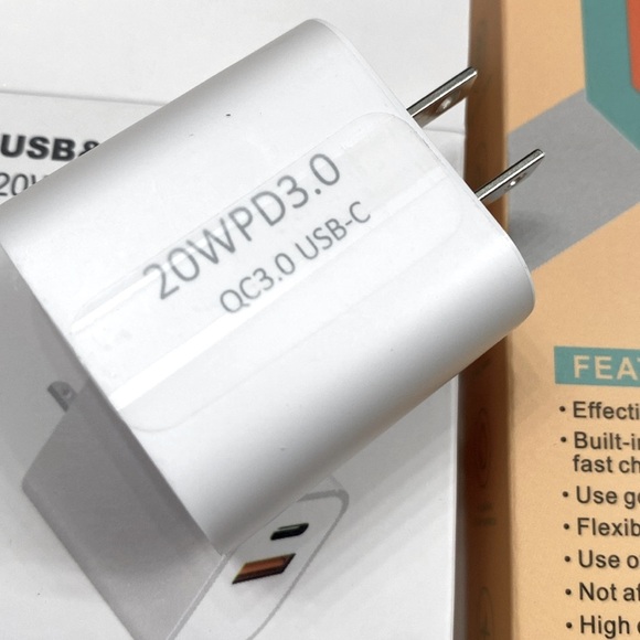 BUNDLE 1pc 3-In-1 Charging Cable Compatible & 20W USB & USB-C Power Adapter, NEW - Picture 10 of 10